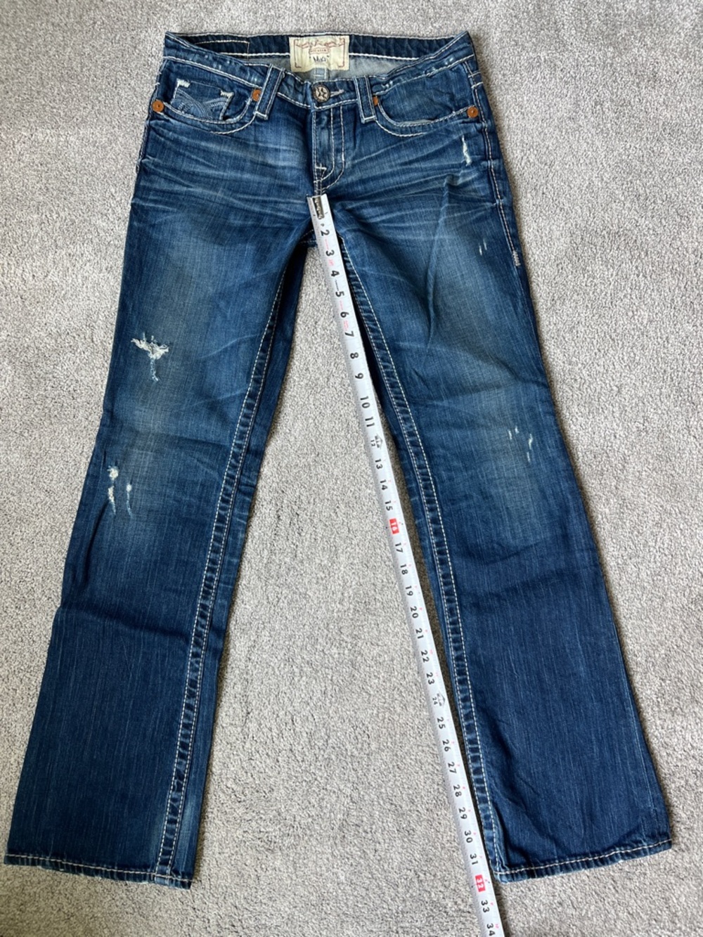 Big star “miki” Dark Wash Bootcut Jeans 26R - Picture 6 of 11